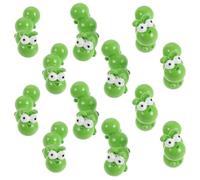 VALICLUD 15 Pièces Figurine Chenille Décorative Mini Animaux, Petite Figurine Chenille, Vert, Résine, Détail Réaliste, Entretien Facile, pour Passionnés de Miniatures, Activités en Famille