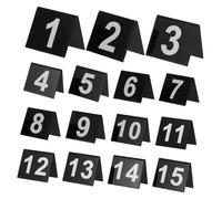 VALICLUD 15 pièces Marqueurs de Table Acrylique pour Restaurants et Décorations de de Crime Numéros de Table Bicolores Accessoires Idéaux pour Parties et Événements Résistants et Stables