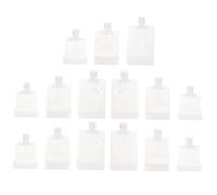 VALICLUD 15 pièces Sac de Toilette Voyage Portable Sacs Distributeurs de Lotion Réutilisables Anti-Fuite Transparent pour Cosmétiques