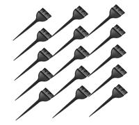 VALICLUD 15 Pièces Set de Brosses Applicatrices et Peignes Plastique Noirs pour Coloration et Décoloration des Cheveux Outil Précis et Ergonomique pour Salon et Usage Domestique