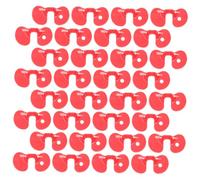 VALICLUD 150 Lunettes Anti-Bagarres pour Poulets et Coqs en Plastique Rouge Accessoires Compacts pour Élevage de Volailles Protection les Combats Picage