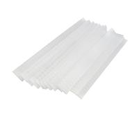 VALICLUD 150 pièces Protections pour Pinceaux de Maquillage Maille Blanche Filet Élastique Réutilisable pour Protéger et Conserver la Forme des Poils pour Rangement Déplacements