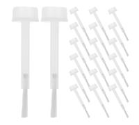 VALICLUD 150 Têtes de Pinceaux de Rechange Souples pour Vernis à Ongles M09, Petits Goupillons Ronds en Plastique Résistant, Kit 150 Pcs pour Manucure Gel, Poudre à Tremper et Nail Art à