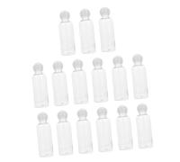 VALICLUD 15pièces Lot de Flacons Vides Plastique Forme Champignon pour Cosmétiques et Lotion avec Support de Rangement Sphérique et Emballage Individuel