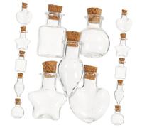 VALICLUD 15pièces Mini Bouteille à Dérive Décorative Bouteille à Souhait Verre Petite Délicate pour Loisirs