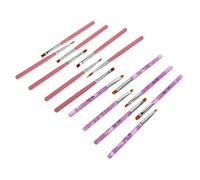 VALICLUD 15pièces Stylos de Dessin pour Nail Art Manucure et Décoration Ongles de Pinceaux pour Sculpture de Vernis Gel Tracer des Lignes Fines et Peindre des Motifs