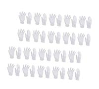 VALICLUD 16paires Lot De Protège-mains Coton Élastiques Blancs Pour Bijoux Doux Et Respirants Adaptés Mains Sèches Et Eczéma Lavables Et Confortables Pour Inspection Et Usage Quotidien