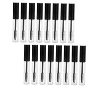 VALICLUD 16pièces Flacon De Mascara Vide Rechargeable Contenant Transparent Pour Crème à Huile De Avec Pinceau Intégré Au Couvercle Noir