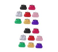 VALICLUD 16pièces Pochette Brillante pour Garçon Fille De Portefeuilles à Sequins Colorés Rouge Vert Noir Or Rose Rose De Rangement Créatif pour Fille Et Garçon Fille