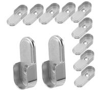 VALICLUD 18pièces Supports De Tringle De Penderie Métal Lot de Installation Facile Adaptés à Diverses De Tiges pour Vêtements Lourds