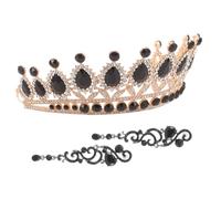 VALICLUD 1ensemble Boucles Oreilles Et Couronne Vintage Pour Mariée Bijoux Élégants Pour Fête Halloween Et Accessoires De Mariage Et Déguisement Féminin