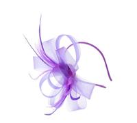 VALICLUD 1ensemble Fascinator Élégant Plume Et Noeud Accessoire De Mariage Tea Party Bandeau Chic Pour Pour Événements Spéciaux Et Tenues