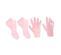 VALICLUD 1ensemble Hydratants Pour Chaussettes Exfoliantes Et Gants De Soins Lot De Couleur Rose