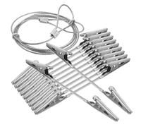 VALICLUD 1Ensemble Pince à Mémo à Double Extrémité Clips Crocodile pour Photos Cartes Décoration de Bureau Mariage Support DIY Câble Suspendu