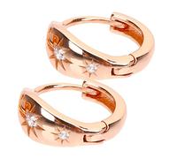 VALICLUD 1paire Boucles Oreilles Minimalistes Étoile à Huit Branches Avec Strass Parfaites Pour Soirées Les Mariages Occasions Spéciales