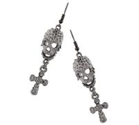 VALICLUD 1paire Boucles Oreilles Squelette Halloween Pendantes Bijoux Punk Et Originaux Accessoire Pour Fête Et Tenue