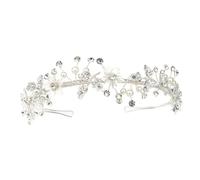 VALICLUD 1Pièce Diadème Perles Fait Main Accessoire Floral Élégant pour Mariages et Occasions