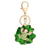 VALICLUD 1pièce Porte-clé Alliage Avec Motif De Grenouille Verte Accessoire De Décoration Pour Clé De Maison De Voiture Élégant Et Pratique