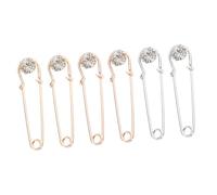 VALICLUD 2 Ensembles Broche Broche Broches Pour Femmes Pince À Linge Broches Goupille De Sécurité Pull Femme Boucle De Broche Broches Pour Vêtements Alliage 6 Pièces * 2
