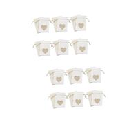 VALICLUD 2 Ensembles En Forme De Bonbons Pour Traiter Doux D'emballage De Faveur À Cordon De Friandises À Cordon De Lin 12 Pièces * 2
