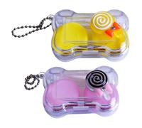 VALICLUD 2 Ensembles Étui à Lentilles de Contact Boîte Portable avec Outils Support pour Lentilles pour Stockage Transport Couleur