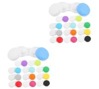 VALICLUD 2 Ensembles Étui À Lentilles De Contact Case D'objectif De Voyage Adorable Organisateur De Lentilles Casse De L'organisateur Petit Porte-lentille De Poche Plastique 12 Pièces * 2