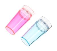 VALICLUD 2 Ensembles Sceau de silicone fluorescent outils nail kit d'estampage des ongles dapeur clou UV outil d'estampage des ongles plaque d'estampage des ongles Gel de silice