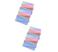 VALICLUD 2 Ensembles Serviettes Démaquillantes Microfibres Chiffons Visage Fleece Lavables Et Pour Maquillage Et Nettoyage Visage Aléatoires Couleur 10 Pièces * 2