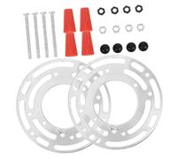 VALICLUD 2 Ensembles Support de Montage pour Luminaire Acier Lot de Plaques de Fixation Plafond avec Vis de Mise Terre Installation Facile pour Éclairage Plafond et Appliques Murales