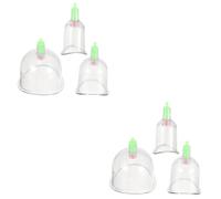 VALICLUD 2 Ensembles Ventouses Pour Le Visage Ventouses Chinoises Outil De Ventouse Tasse À Ventouses Tasses Kit De Ventouses À La Maison Trottoir Plastique 3 Pièces * 2
