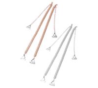 VALICLUD 2 Paires Bandoulière à Feuilles Métalliques Chaîne Soutien- Sangle Robe Bretelles Accessoires Brise Sangle De Soutien- Transparente Fantaisie Armature Sangles De Commode
