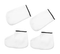 VALICLUD 2 paires Gants et Chaussettes Paraffine pour Soin des Mains et Chaleur Préservée Exfoliation Douce Kit pour Usage Salon et Domicile