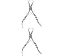 VALICLUD 2 Paires Pince à extensions de cheveux Suppression kératine humain pince à cheveux dissolvant Outils d'extension de cheveux pince à rallonger les cheveux Acier inoxydable