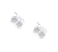 VALICLUD 2 Pièces 2 pilulier portatif Cas portable stockage de médicaments Conteneurs blanche