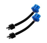 VALICLUD 2 Pièces Adaptateur Câble de Conversion Faisceau de Câblage Phare Voiture vers Connecteur Lumineux et Compact pour Éclairage Auto LED Installation Facile Lot