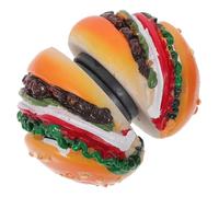 VALICLUD 2 pièces Aimants Frigo Résine Hamburger Adorables Décoration Cuisine Miniature Lot de Magnets Simulés pour Réfrigérateur Faciles à Poser et Retirer