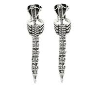 VALICLUD 2 pièces Anneaux Scorpion Gothique Vintage Bague Ouverte Réglable Queue de Scorpion Anneaux Articulés Unisexes pour Doigt Accessoires Punk Halloween