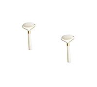 VALICLUD 2 Pièces Appareil De Beauté Jade Roller Soin De La Peau Du Rouleau Pour Le Visage Soin Du Visage Massage Au Jade Naturel Façonner Le Visage Masseur