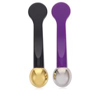 VALICLUD 2 pièces Applicateurs de Crème pour Yeux Cuillères Professionnelles pour Application de Crème Contour des Yeux avec Stick de Massage Design Portable et Compact pour Soins