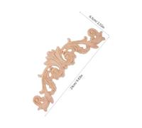 VALICLUD 2 pièces Appliques Bois Sculpté Angle Décorations Bois Non Peint pour Meubles Ornements Sculptés pour Coins Armoire et Décoration Murale Vintage