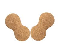 VALICLUD 2 Pièces Balle de Massage Liège Naturelle Balle Cacahuète pour Massage Profond Outil Portable de Récupération Musculaire pour Dos Nuque et Antidérapante et Solide