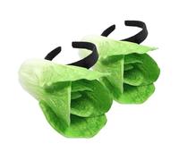 VALICLUD 2 Pièces Bandeau Chou Chinois Coiffure Bandeau De Chou Réaliste Accessoires De Costumes De Fête Caches Coiffe De Cosplay Se Maquiller Couvre-chef De Maquillage Résine Vert Clair