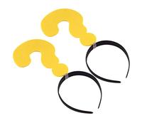 VALICLUD 2 Pièces Bandeau Forme de Point Interrogation Accessoire de Humoristique pour Fêtes et Festivals Lot de Adapté à Âges