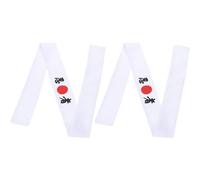 VALICLUD 2 pièces Bandeau Japonais Ninja Coton Respirant Bandeau Chef Sushi Ajustable Absorbant la Transpiration pour Karaté Taekwondo et Activités Quotidiennes