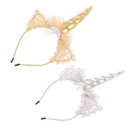 VALICLUD 2 Pièces Bandeau Licorne Enfants Faire La Fête Accessoires De Cheveux Pour Les Filles Extraits Accessoires De Cheveux Des Filles Décorations Groupe Français Petit Coiffure