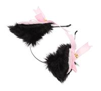 VALICLUD 2 Pièces Bandeau Renard Cerceau De Cheveux Oreilles De Chat Bandeau D'oreilles De Chat Oreilles De Chat à Cerceaux De Cheveux De Renard De Black Peluche