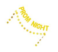 VALICLUD 2 pièces Bannière Suspendue Mariage Paillettes Dorées Décorations Prom Night Guirlande Fête Mariage