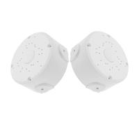 VALICLUD 2 pièces Boîte de Jonction Étanche pour Caméra Extérieure Boîte de Rangement Plastique avec Cache Câbles Multiple pour Câble Extension Support Mural pour Installation Cctv Lot