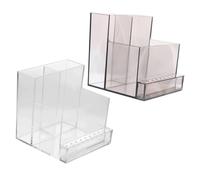 VALICLUD 2 Pièces boîte de rangement de la tête de meulage morceaux avec professionnel porte-clou pour affichage ponçage Cas présentoir pour outils à ongles support de perceuse à ongles