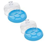 VALICLUD 2 pièces Boîte de Rangement Montre avec Couvercle Transparent Plateau Poussière à Compartiments pour Outils de Réparation Horlogerie Organiseur Pratique pour Fines